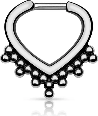Produktbild von Nasenpiercing Septum Ring Clicker Nasenring Chirurgenstahl Piercing Nase Kugeln