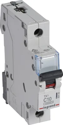 Produktbild von Legrand 404169 TX3 LS-Schalter C 10A 1-polig 10kA 230/400VAC 1TE