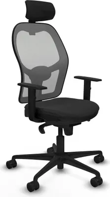 Image de Chaise de bureau avec appui-tête Jorquera Piqueras y Crespo 1D036N2 Noir