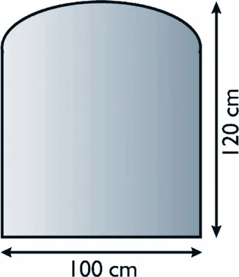 Produktbild von Glasbodenplatte 6mm dick 100cm x 120cm, glasklar