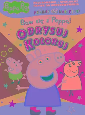 Immagine prodotto di Świnka Peppa Odrysuj Koloruj książka dla dzieci