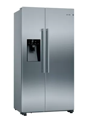 Produktbild von Bosch KAD93AIEP Side-by-Side Kühlkombination Freistehend 562 l E Edelstahl