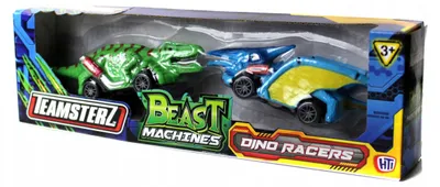 Obrázek produktu pro Teamsterz, závodní dinosauří vozidla, sada 2 kusů, vhodné od 3 let