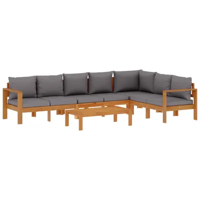 Produktbild von vidaXL 5-tlg. Garten-Sofagarnitur mit Kissen Massivholz Akazie