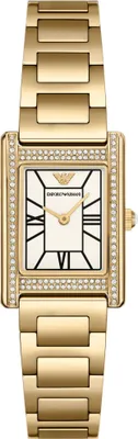 Image de La montre-bracelet pour femme EMPORIO ARMANI AR11659 en or est un accessoire de mode.
