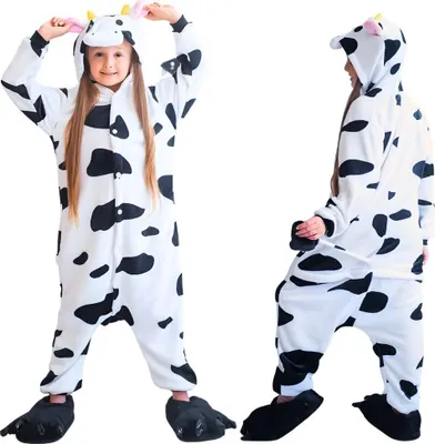 Produktbild von Onesie Kigurumi Pyjama Kostüm für Kinder Kuh 104
