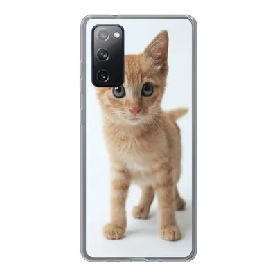 Produktbild von MuchoWow® Handyhülle Schutzhülle Hülle für Samsung Galaxy S20 FE Katze - Rot - Kätzchen - Mädchen - Kinder - Jungen - Kind Silikon Softcase Handy Hülle - Abdeckung