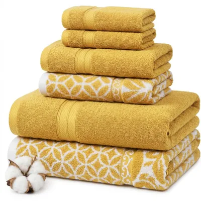 Immagine prodotto di Omgoods - Set di 6 tovaglioli jacquard reversibili