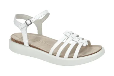 Produktbild von Ecco CORKSPHERE Damen Sandalette - Riemchen Sandalen weiß Freizeit NEU