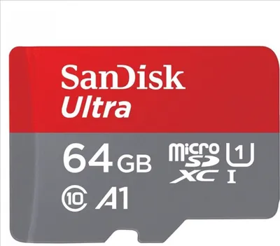 Produktbild von SD MicroSD Card  64GB SanDisk Ultra A1 Class 10 inkl. Adap