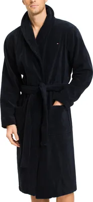Produktbild von Tommy Hilfiger Herren Icon Bademantel, Blau M