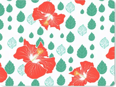 Produktbild von MuchoWow® Mauspad Mousepad Hibiskus - Muster - Hawaii - Blume 23x19 cm - Mousepads - Maus Mat - Pad - Mausunterlage - Schreibtischunterlage - Mauspad