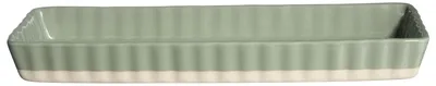Image de ASA Selection, grand plat rectangulaire en céramique, couleur sauge, dimensions 36 x 12 cm
