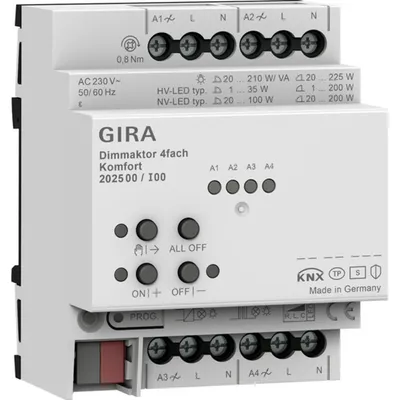 Produktbild von GIRA Dimmaktor 4-f. REG KNX Secure 202500