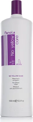 Productafbeelding van Fanola Free No Yellow 1000ml, 1000 ml, Voor dames, Geschikt voor blond haar, Gekleurd haar, Droog haar, Blond, Hydraterend, Voedend, Revitaliserend, Shea boter