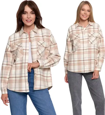 Zdjęcie produktu dla Moraj | Koszula flanelowa – S/M – wzór w kratę – wygodna – na chłodne dni