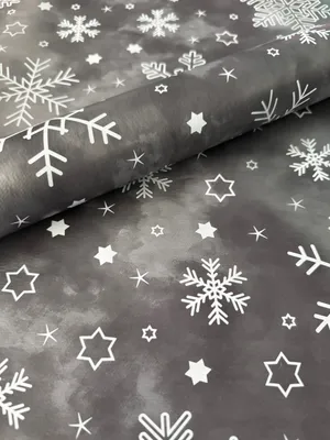 Produktbild von PVC Wachstuch Tischdecke EISKRISTALL Christmas grau anthrazit Eckig Breite & Länge wählbar abwaschbar, Größe:120 x 80 cm