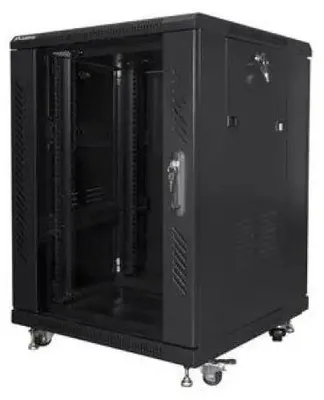 Immagine prodotto di Lanberg FF01-6615-12B Armadio rack 15U Freestanding Nero