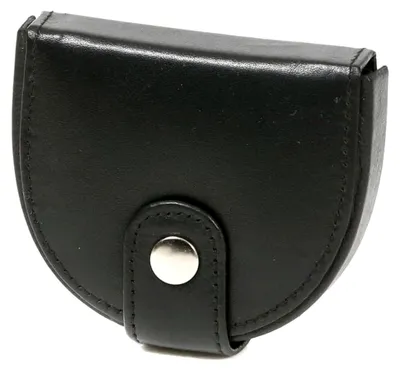 Produktbild von Schüttelbörse Münzbörse Echt-Leder, schwarz Special-Edition