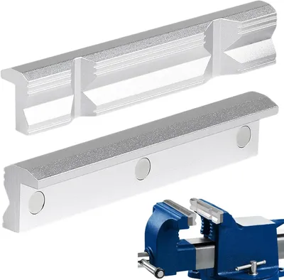 Produktbild von Schutzbacken 150 mm, Magnetische Spannklemmen für Schraubstock, Aluminiumlegierung
