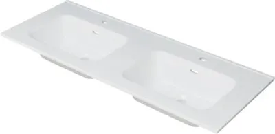Produktbild von Jungborn Keramik Möbelwaschtisch SEIMILA 120 x 46 cm weiß glänzend