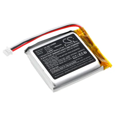 A close-up shot of a lithium-polymer battery pack with a white background.