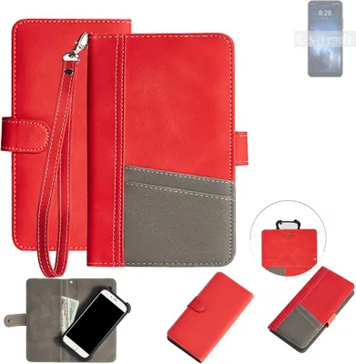 Produktbild von K-S-Trade Handy Schutzhülle für Sharp Rouvo V Hülle Portemonnee Brieftasche Klapphülle Kartenfächer Flip Wallet Case Etui