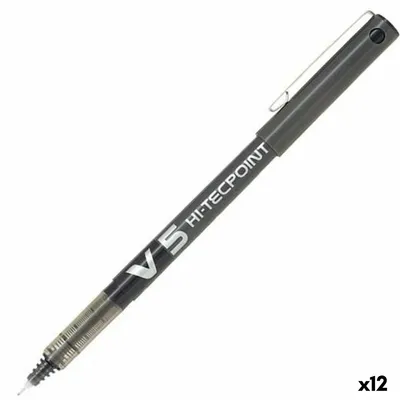 Produktbild von Pilot V-5 Hi-Tecpoint Schwarz 0,3 mm Flüssigtintenschreiber (12 Stück)