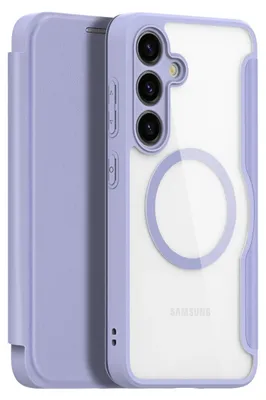 Produktbild von Dux Ducis Skin X Pro Etui Für Samsung S24 Mit Magnetring Und Klappe - Lila