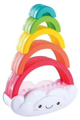 Image de Playgo Regenboog Stapeltoren - 6dlg.