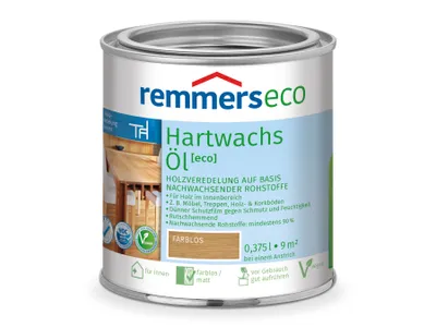 Produktbild von Remmers Hartwachs-Öl [eco] farblos 0,375 l, Leinölfirnis