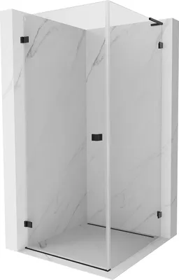 Immagine prodotto di Mexen Lunar-B L cabina doccia battente a sinistra 80 x 80 cm, trasparente, nero - 832L-080-080-70-00-L