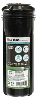 Produktbild von Gardena T 380, Kreisförmige Wassersprinkler, 380 m², Schwarz