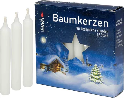 Produktbild von Baumkerzen Weiss (16 / 250 )
