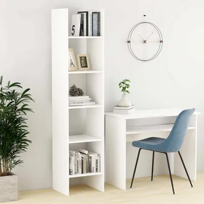 Obrázok produktu pre vidaXL Regál na knihy biely 40x35x180 cm Materiál na báze dreva - Regál na knihy - Regály na knihy