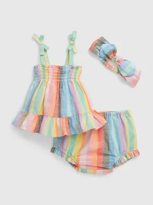 Produktbild von GAP Gestreiftes Babyoutfit 0-3M