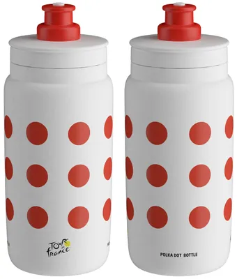 Immagine prodotto di Elite Fly Tour De France Gpm Leader 2024 Borraccia da 550 ml Rosso, Bianco Rosso, Bianco Taglia unica