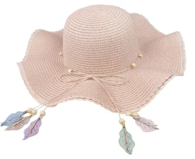 Produktbild von Damen-Sonnenhut, UV-Schutz-Strandhut, Strohhut mit breiter Krempe, Sommerhut für Damen, faltbar für Urlaub und Strand