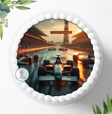 Produktbild von Für die Geburtstags Torte ein Tortenaufleger, Zuckerbild mit dem Motiv: Fahrzeuge, Essbares Foto für Torten, Fondant, Ø 20cm, 2457z