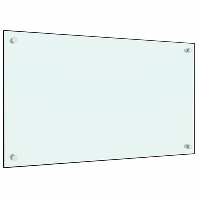 Zdjęcie produktu dla vidaXL Panel kuchenny biały 70 x 40 cm szkło hartowane