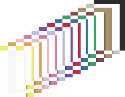 Produktbild von Moosgummi Creasoft 20x30cm 2mm bunt Packung mit 15 Stück