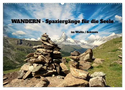 Immagine prodotto di ESCURSIONI - Passeggiate per l'anima nel Vallese / Svizzera (calendario da parete 2027, formato DIN A2 orizzontale), calendario mensile CALVENDO