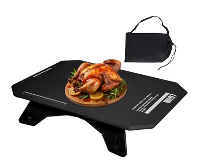 Image de Table pliante pour camping, idéale pour l'extérieur, avec pieds réglables