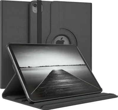 Produktbild von EAZY CASE - Tablet Hülle fürApple iPad Air 4 (2020) / Air 5 (2022) Schutzhülle, Tablet Case 360° drehbar in Schwarz