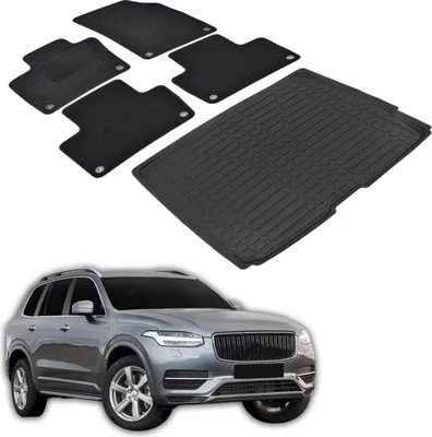 Obrázek produktu pro Sada Velurových Koberců a Vaničky do Kufru pro Volvo XC-90 2015-