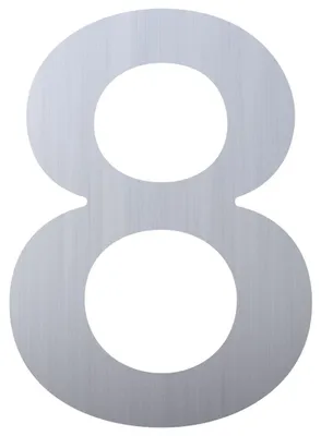 Produktbild von Hausnummer ''8'' Edelstahl