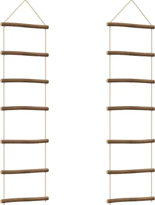 Immagine prodotto di Decorazioni Parete a Forma di Scala 2 pz 30x100cm Ramo Naturale