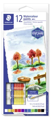Produktbild von STAEDTLER 8880 Aquarellfarbe Etui mit 12 Farben
