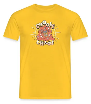 Produktbild von Spreadshirt Minions Motto Choose Chaos Männer T-Shirt, 3XL, Gelb