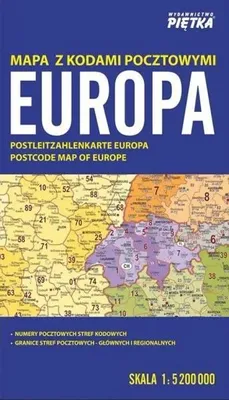 Obrázek produktu pro Evropa 1:5 200 000 – mapa s poštovními směrovacími čísly – kolektivní dílo